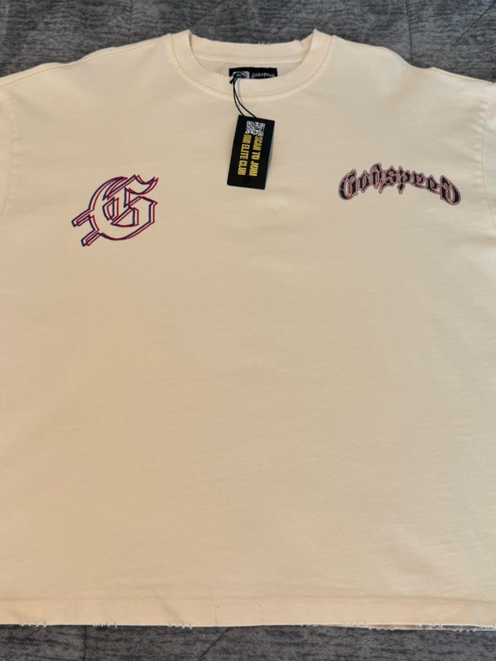 Godspeed Cream Short-Sleeve Graphic Tee